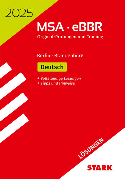 hugendubel STARK Lösungen zu Original-Prüfungen und Training MSA/eBBR 2025 - Deutsch - Berlin/Brandenburg bei. Online bestellen oder in der Filiale abholen