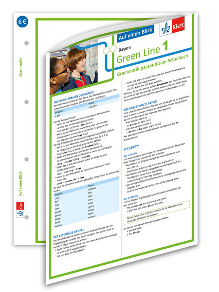 hugendubel Green Line 1 Bayern Klasse 5 - Auf einen Blick. Grammatik passend zum Schulbuch - Klappkarte (6 Seiten) bei. Online bestellen oder in der Filiale abholen Große Rabatte