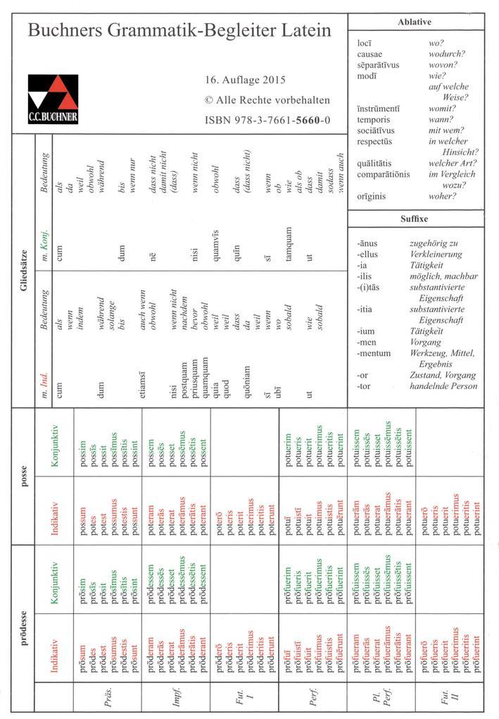 hugendubel Grammatik-Begleiter Latein bei. Online bestellen oder in der Filiale abholen