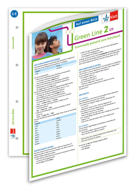 hugendubel Green Line 2. Auf einen Blick: G9. Klasse 6. Grammatik passend zum Schulbuch - Klappkarte (6 Seiten) bei. Online bestellen oder in der Filiale abholen