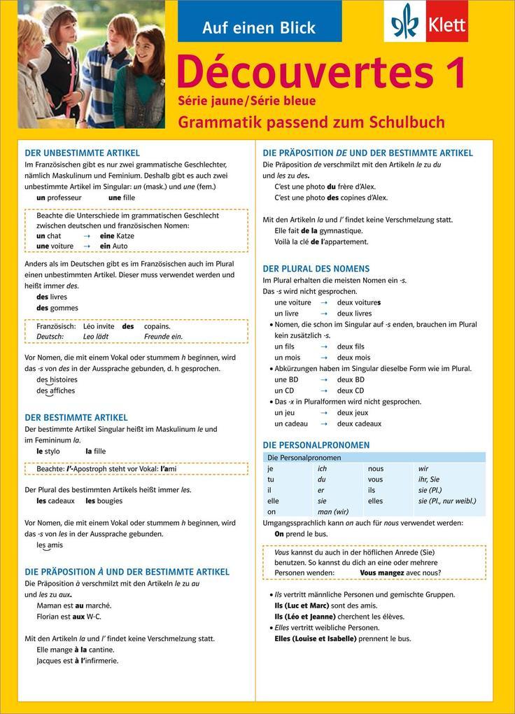 hugendubel Eric Pajot: Découvertes Série jaune und bleue 1. Grammatik bei. Online bestellen oder in der Filiale abholen