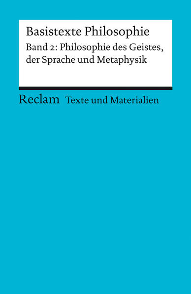 hugendubel Basistexte Philosophie. Band 2: Philosophie des Geistes der Sprache und Metaphysik bei. Online bestellen oder in der Filiale abholen Bis zu 65% Rabatt