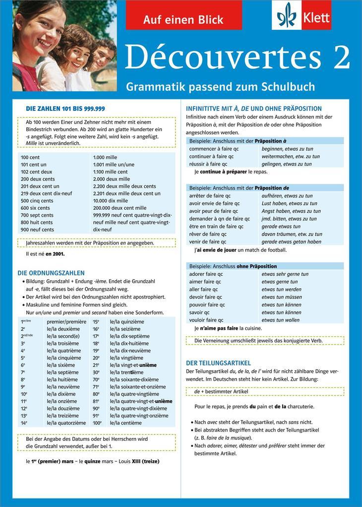 hugendubel Bettina Malek: Découvertes 2. Auf einen Blick. Grammatik bei. Online bestellen oder in der Filiale abholen