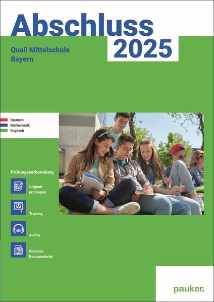 hugendubel Bergmoser + Höller Verlag AG: Abschluss 2025 - Quali 9 Mittelschule Bayern - Aufgabenband - Original- und Musterprüfungen mit Trainingsteil für die Fächer Deutsch Mathematik und Englisch bei. Online bestellen oder