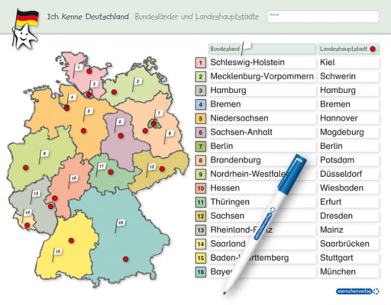hugendubel Katrin Langhans sternchenverlag GmbH: Ich kenne Deutschland - Bundesländer und Landeshauptstädte bei. Online bestellen oder in der Filiale abholen