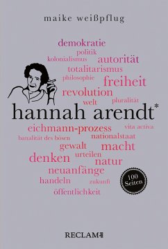 buecher Hannah Arendt. 100 Seiten (eBook ePUB) von Maike Weißpflug - bücher.de