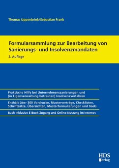 buecher Formularsammlung zur Bearbeitung von Sanierungs- und Insolvenzmandaten (eBook PDF) von Thomas Uppenbrink - bücher.de