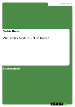 buecher Zu: Patrick Süskind - "Die Taube" (eBook PDF) von Saskia Dams - bücher.de