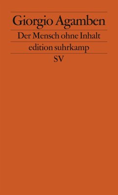 buecher Der Mensch ohne Inhalt (eBook ePUB) von Giorgio Agamben - bücher.de