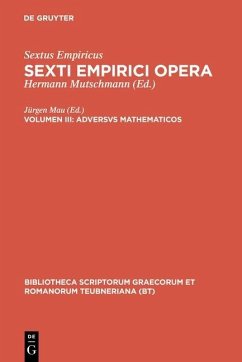 buecher Adversus mathematicos (eBook PDF) von Sextus Empiricus - bücher.de