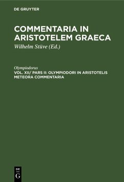 buecher Olympiodori in Aristotelis Meteora commentaria (eBook PDF) von Olympiodorus - bücher.de Nur für heute