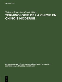 buecher Terminologie de la chimie en chinois moderne (eBook PDF) von Viviane Alleton; Jean-Claude Alleton - bücher.de
