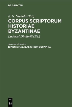 buecher Ioannis Malalae Chronographia (eBook PDF) von Johannes Malalas - bücher.de
